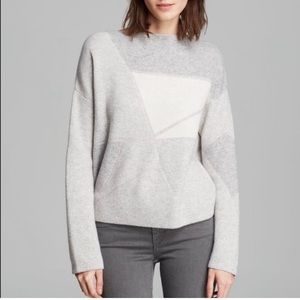 Vince Abstract Jacquard Sweater Cashmere XL